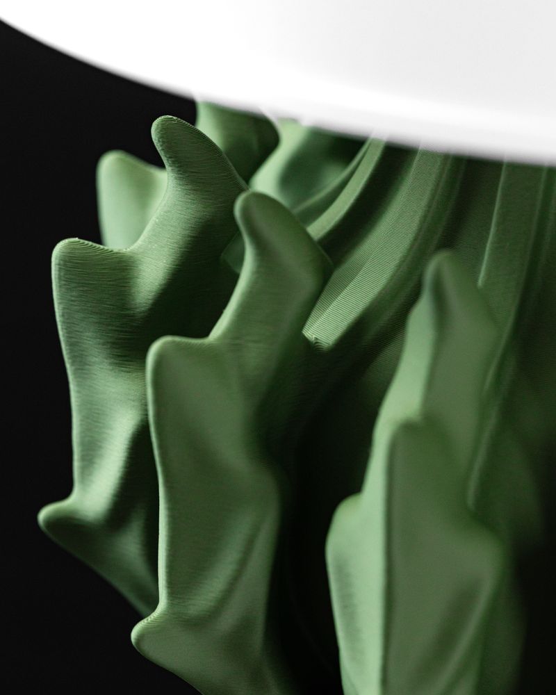 Lampe de table Shade imprimée en 3D - lampe de table design 21 cm, décoration intérieure contemporaine, fabriquée en France — impression 3D par Manu3D