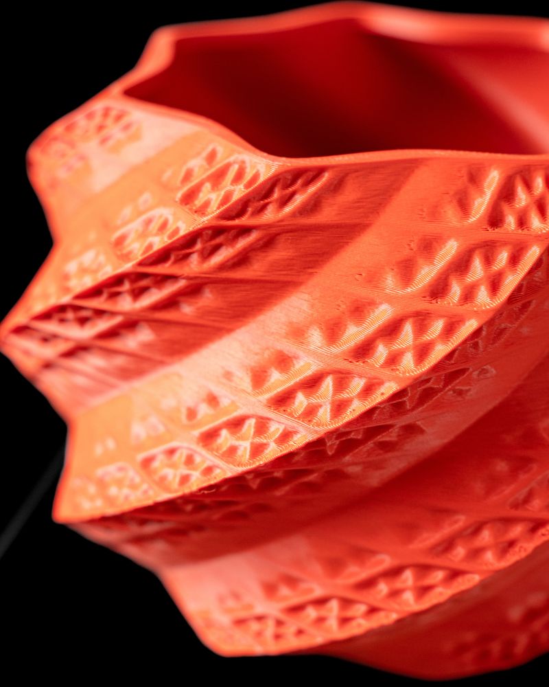 Cache-pot Shell imprimé en 3D - pot de fleurs design 17 cm, décoration intérieure contemporaine, fabriqué en France — impression 3D par Manu3D