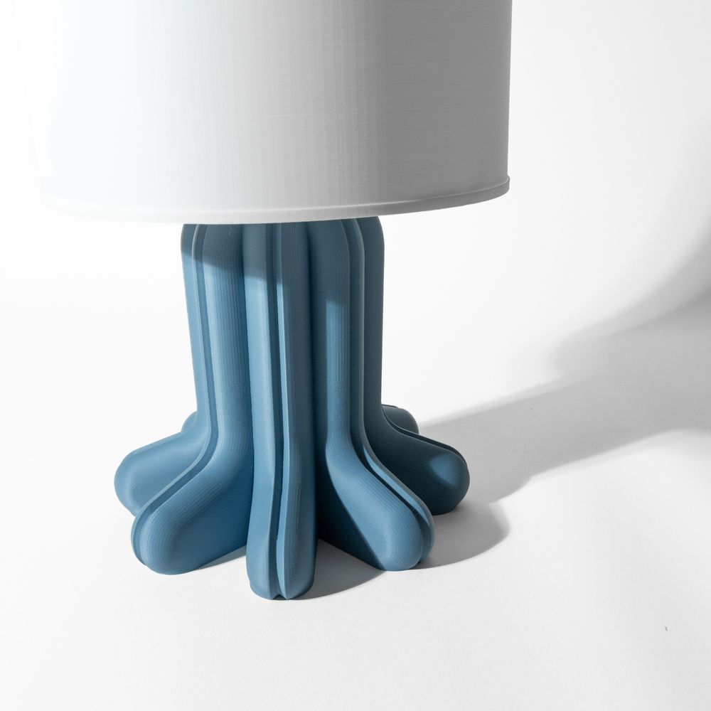 Lampe de table Soru imprimée en 3D - lampe de table design 19 cm, décoration intérieure contemporaine, fabriquée en France — impression 3D par Manu3D