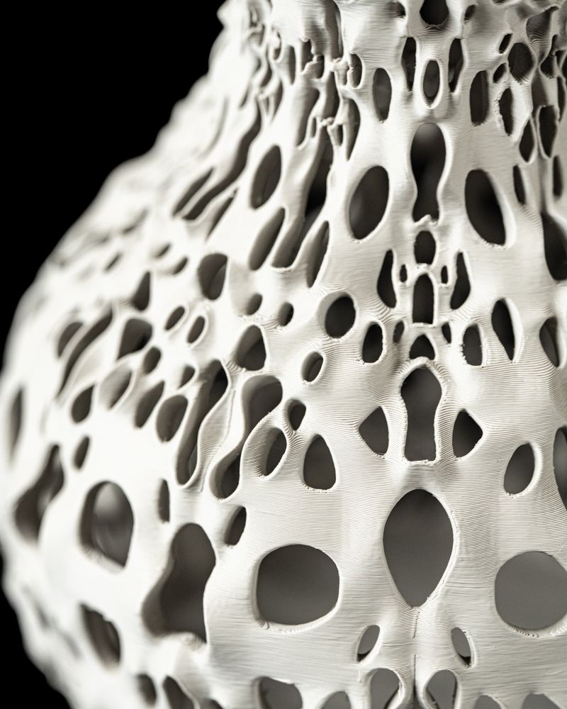 Cache-pot Spotted imprimé en 3D - pot de fleurs design 20 cm, décoration intérieure contemporaine, fabriqué en France — impression 3D par Manu3D