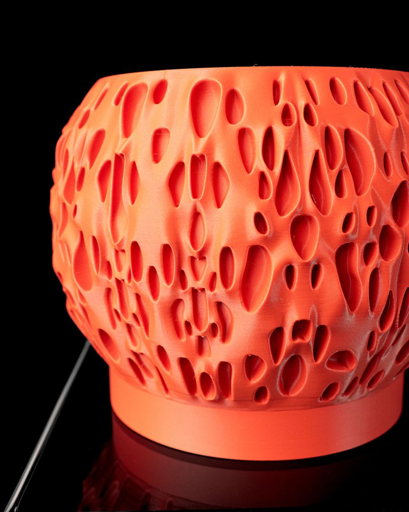 Cache-pot Spotted imprimé en 3D - pot de fleurs design 17 cm, décoration intérieure contemporaine, fabriqué en France — impression 3D par Manu3D