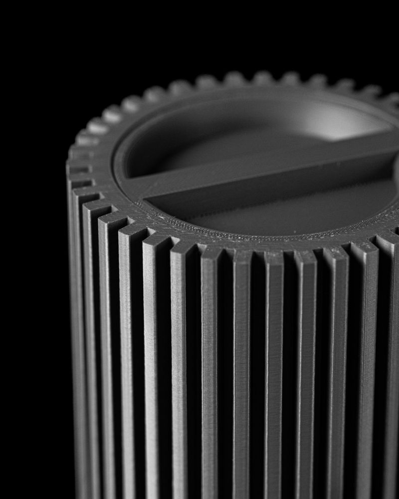 Objet déco Striped imprimé en 3D - objet de décoration design 12 cm, décoration intérieure contemporaine, fabriqué en France — impression 3D par Manu3D