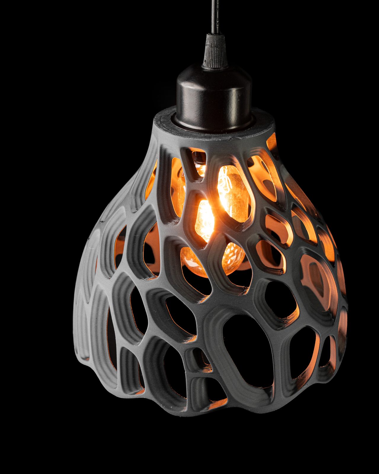 Suspension Ringo - lampe impression 3D, deco design geek, cadeau collection — impression 3D par Manu3D