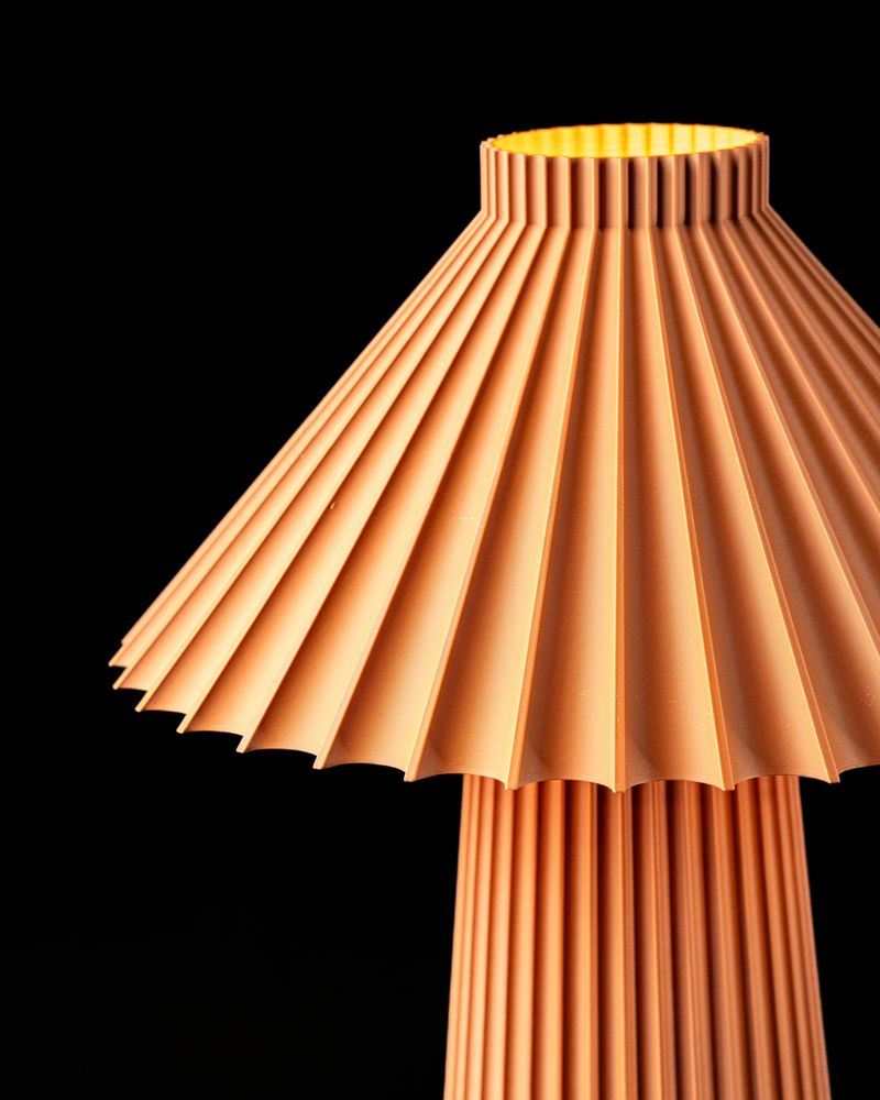Lampe de table Veden imprimée en 3D - lampe de table design 24 cm, décoration intérieure contemporaine, fabriquée en France — impression 3D par Manu3D