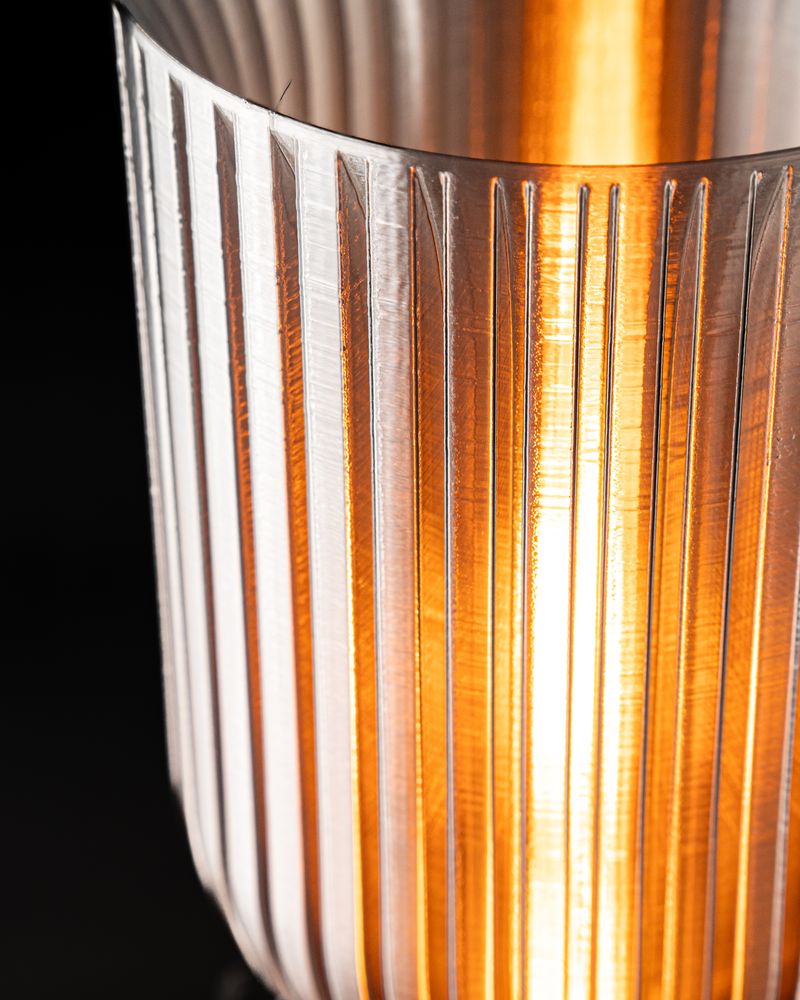 Lampe de table Yolir imprimée en 3D - lampe de table design 22 cm, décoration intérieure contemporaine, fabriquée en France — impression 3D par Manu3D