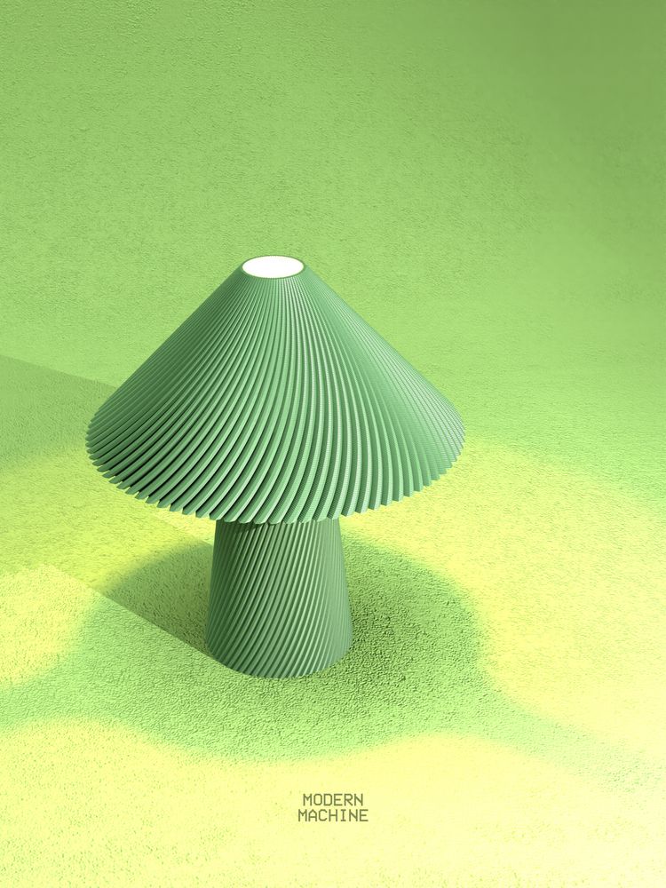 Lampe de table Nuki imprimée en 3D - lampe de table design 24 cm, décoration intérieure contemporaine, fabriquée en France — impression 3D par Manu3D