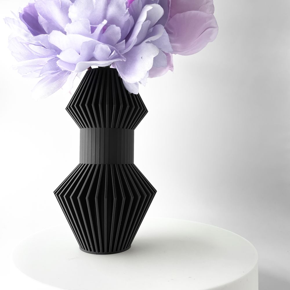 Vase Anter imprimé en 3D - vase à fleurs design 32 cm, décoration intérieure contemporaine, fabriqué en France — impression 3D par Manu3D