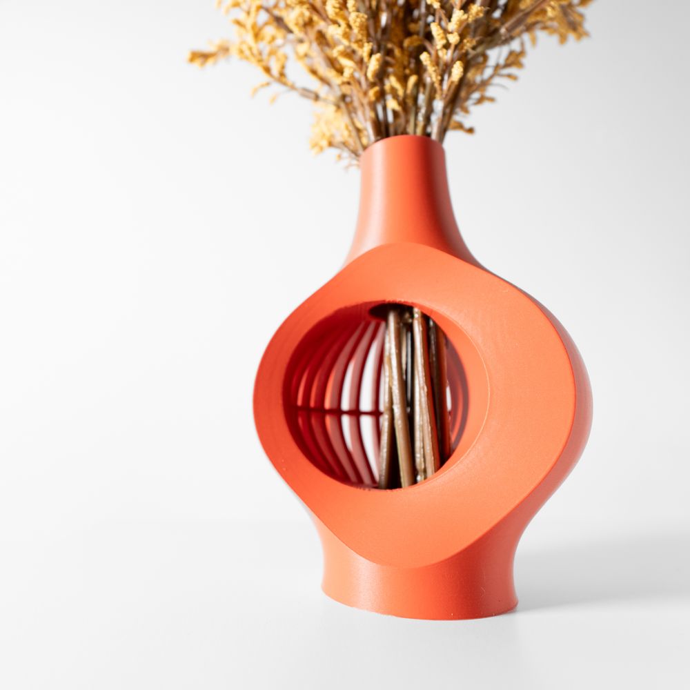 Vase Koko imprimé en 3D - vase à fleurs design 18 cm, décoration intérieure contemporaine, fabriqué en France — impression 3D par Manu3D