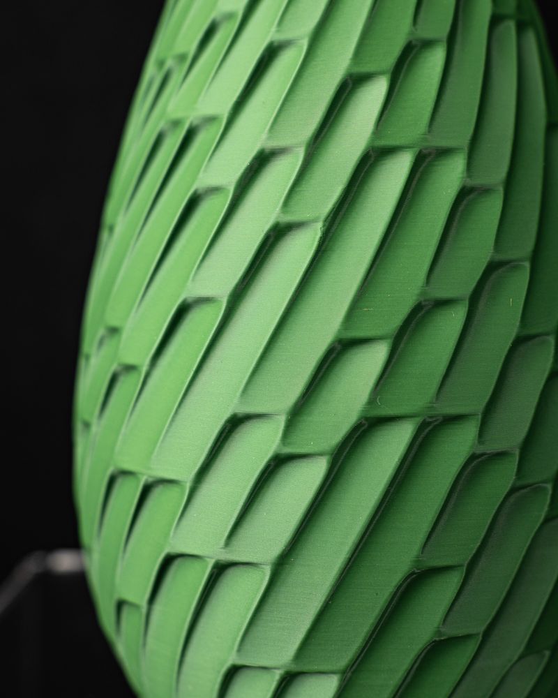 Vase Tidal imprimé en 3D - vase à fleurs design 20 cm, décoration intérieure contemporaine, fabriqué en France — impression 3D par Manu3D