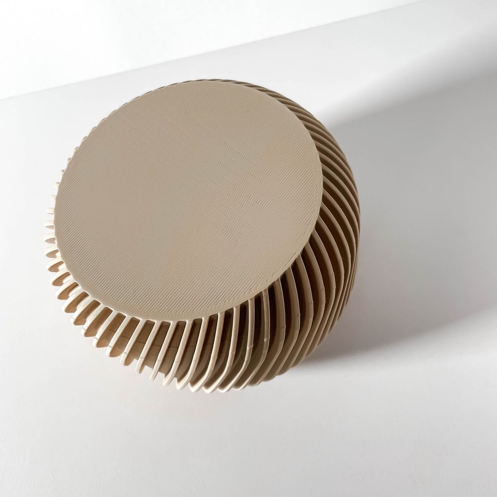 Objet déco Toka imprimé en 3D - objet de décoration design 14 cm, décoration intérieure contemporaine, fabriqué en France — impression 3D par Manu3D