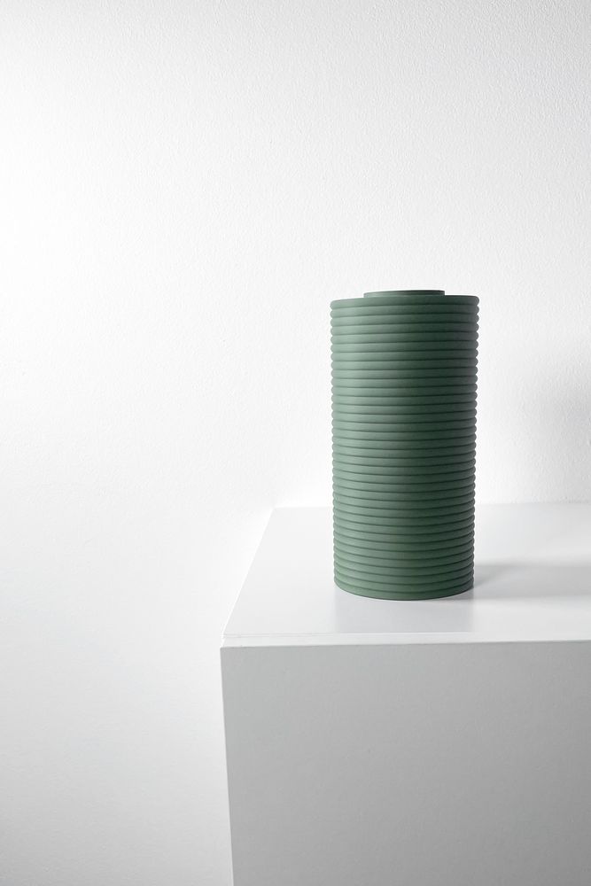 Vase Tolivra imprimé en 3D - vase à fleurs design 31 cm, décoration intérieure contemporaine, fabriqué en France — impression 3D par Manu3D