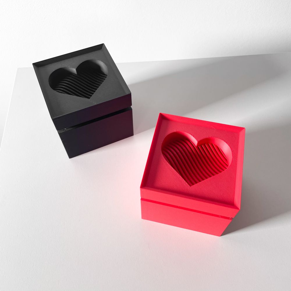 Objet déco Valentine's imprimé en 3D - objet de décoration design 8 cm, décoration intérieure contemporaine, fabriqué en France — impression 3D par Manu3D
