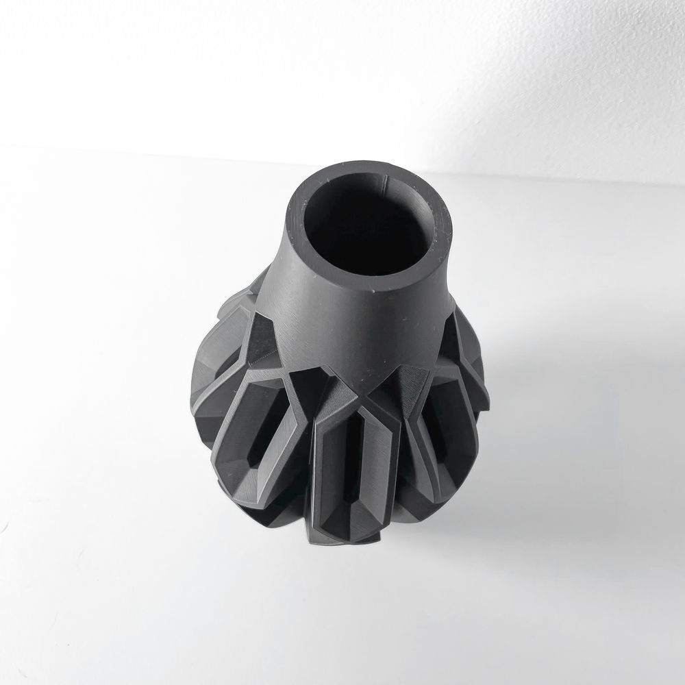 Vase Vesperi imprimé en 3D - vase à fleurs design 31 cm, décoration intérieure contemporaine, fabriqué en France — impression 3D par Manu3D
