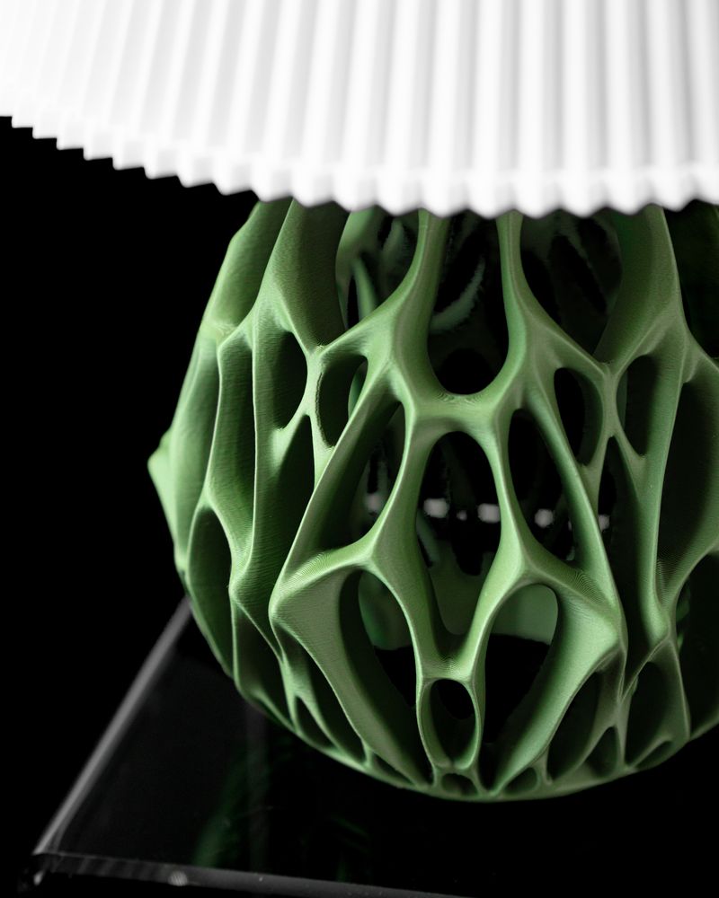 Lampe de table Vessel imprimée en 3D - lampe de table design 18 cm, décoration intérieure contemporaine, fabriquée en France — impression 3D par Manu3D