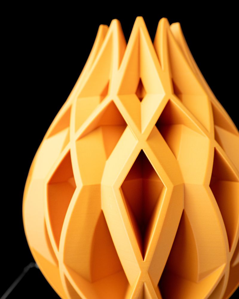 Vase Von imprimé en 3D - vase à fleurs design 20 cm, décoration intérieure contemporaine, fabriqué en France — impression 3D par Manu3D