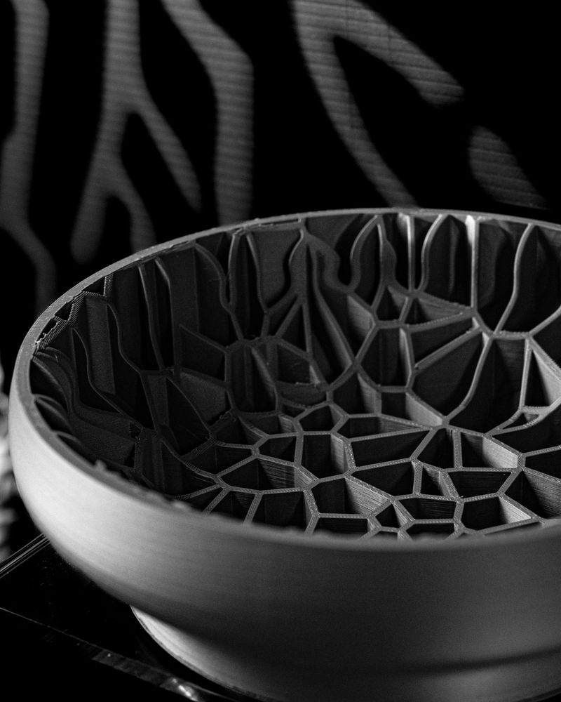 Coupe Vori imprimée en 3D - vide-poche design 19 cm, décoration intérieure contemporaine, fabriquée en France — impression 3D par Manu3D
