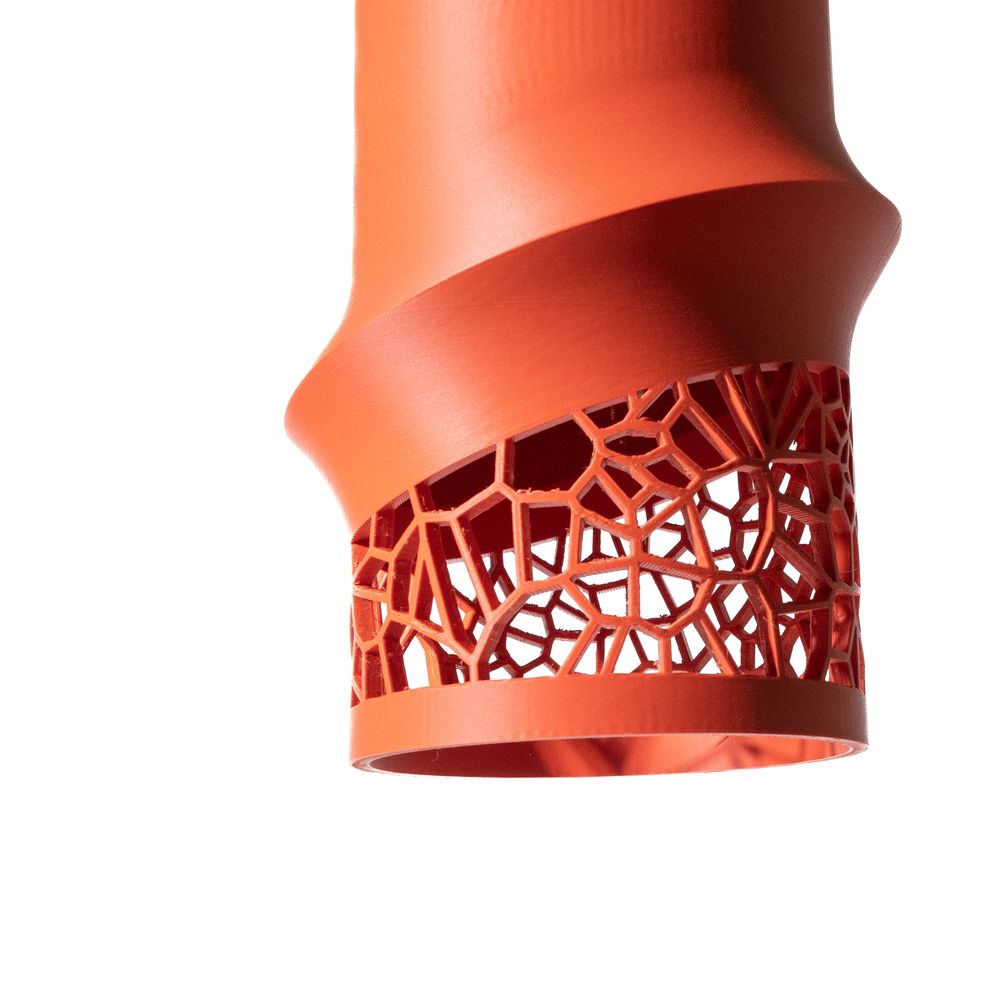 Suspension Vori imprimée en 3D - abat-jour ajouré design 24 cm, décoration intérieure contemporaine, fabriquée en France — impression 3D par Manu3D