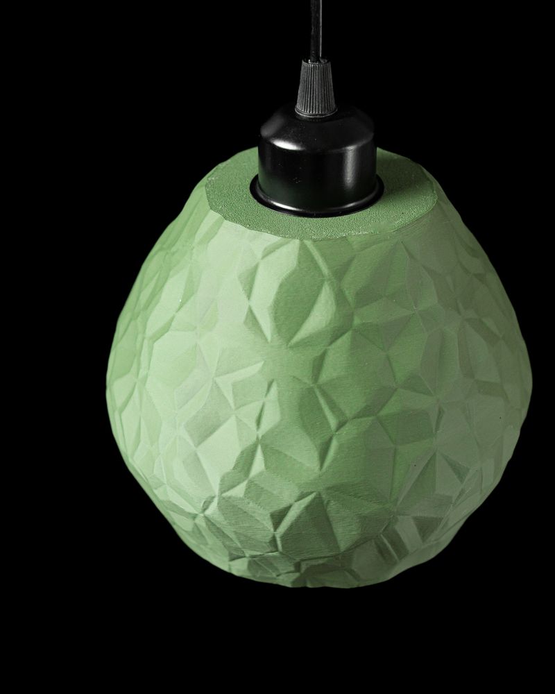 Suspension Voro imprimée en 3D - abat-jour ajouré design 18 cm, décoration intérieure contemporaine, fabriquée en France — impression 3D par Manu3D