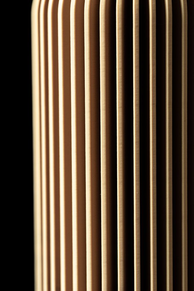 Vase Yao imprimé en 3D - vase à fleurs design 20 cm, décoration intérieure contemporaine, fabriqué en France — impression 3D par Manu3D