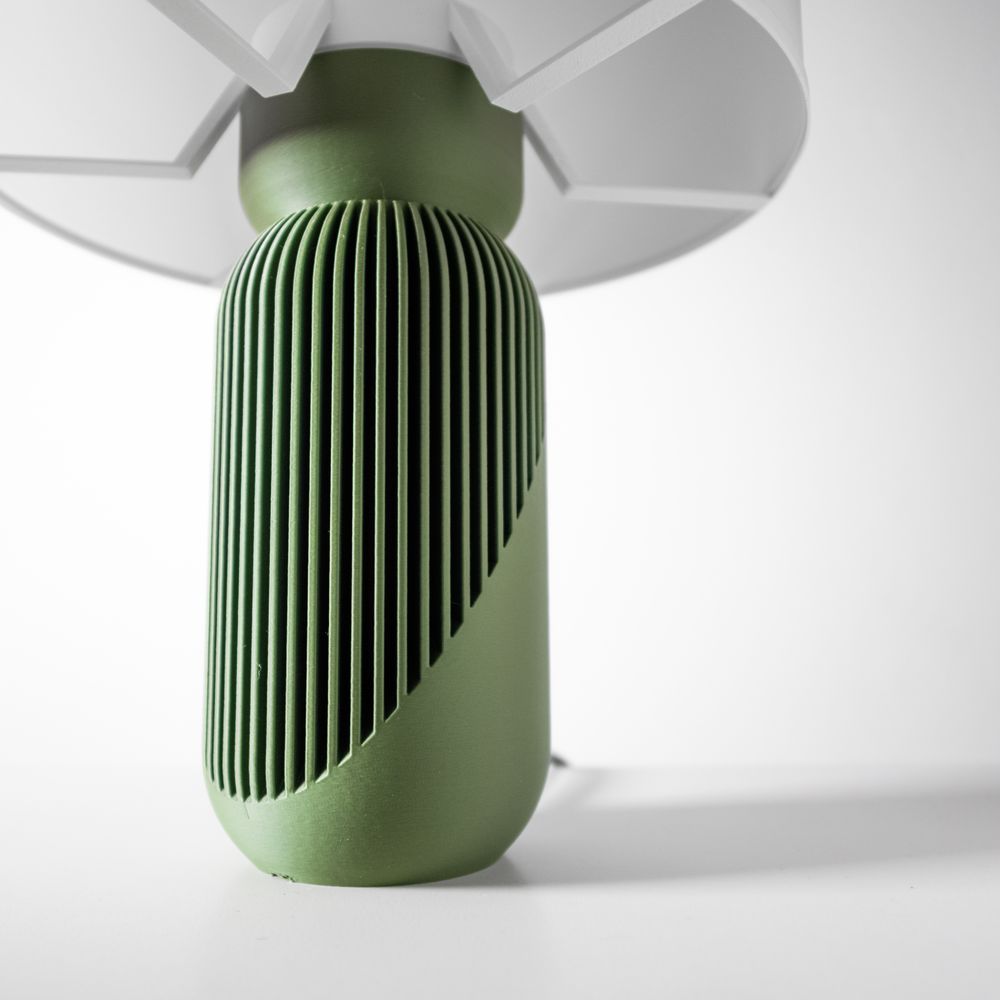 Lampe Yao imprimée en 3D - lampe design 19 cm, décoration intérieure contemporaine, fabriquée en France — impression 3D par Manu3D