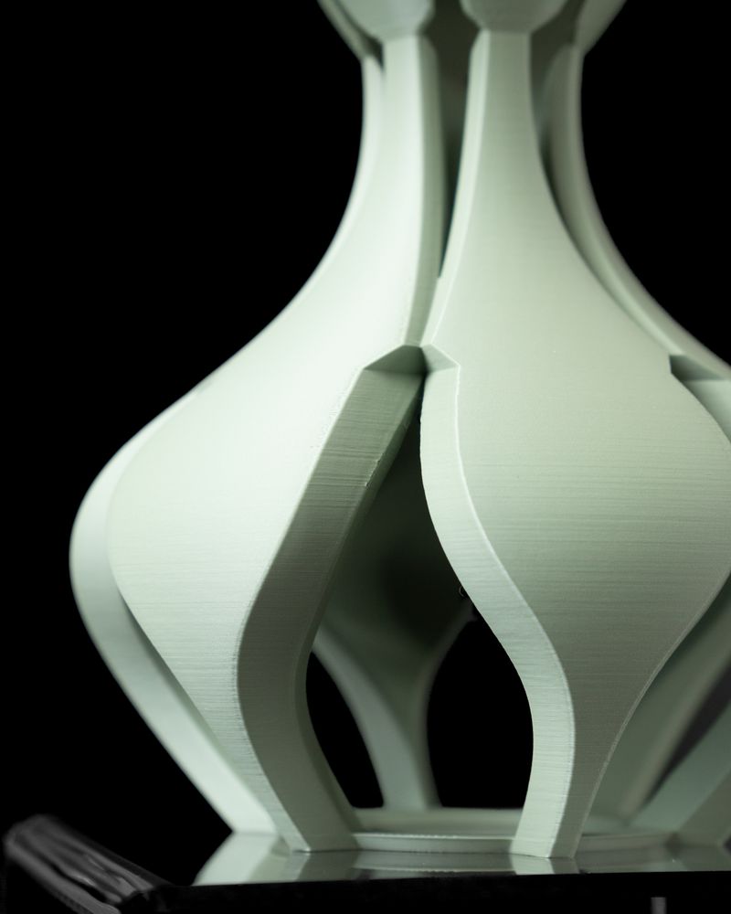 Lampe de table Zari imprimée en 3D - lampe de table design 22 cm, décoration intérieure contemporaine, fabriquée en France — impression 3D par Manu3D